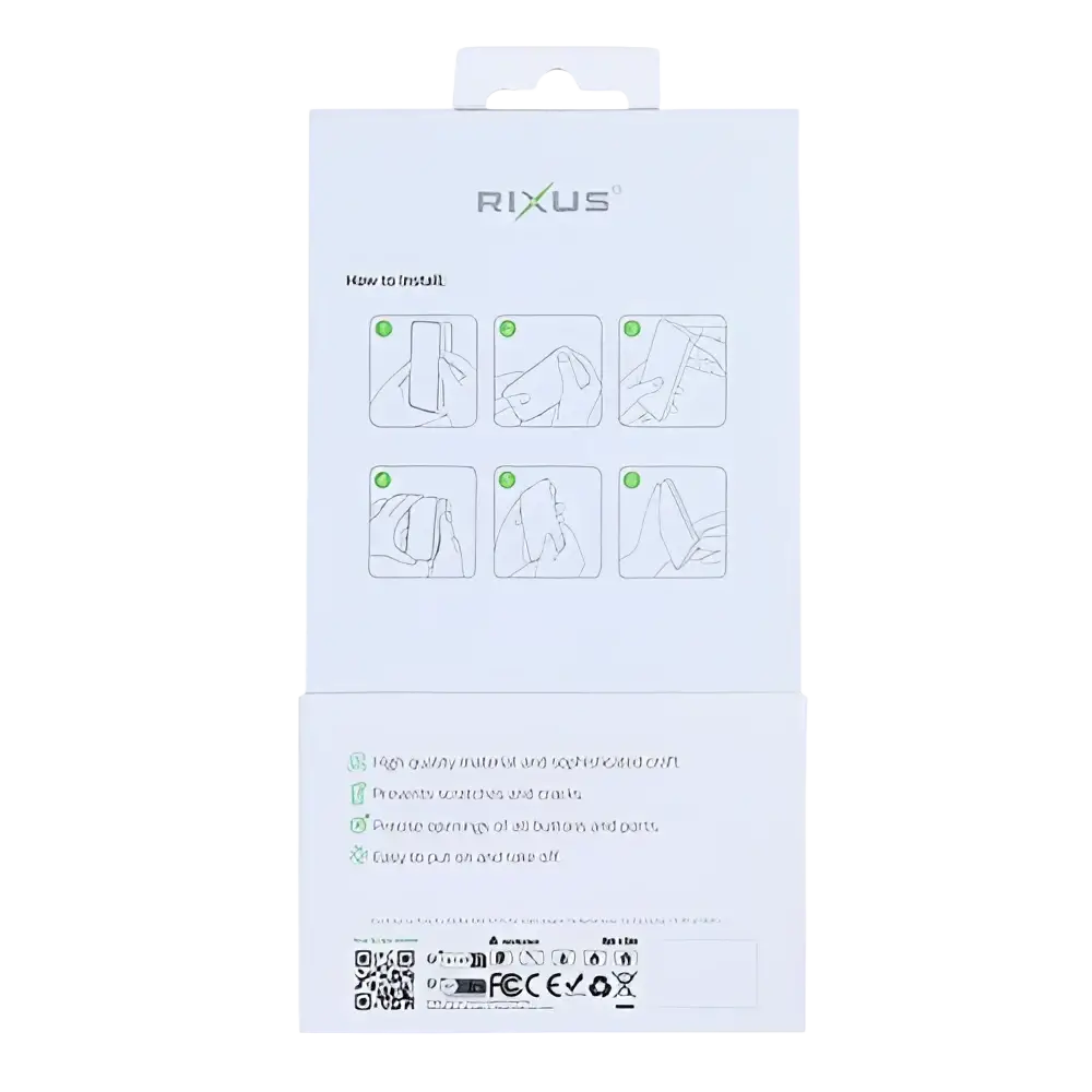 Rixus Mag Carbon met MagSafe – iPhone 17 Titanium Grijs - Back cover