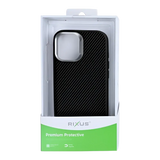 Rixus Mag Carbon met MagSafe – iPhone 17 Titanium Zwart - Back cover