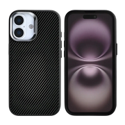 Rixus Mag Carbon met MagSafe – iPhone 17 Titanium Zwart - Back cover