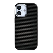 Rixus Mag Carbon met MagSafe – iPhone 17 Titanium Zwart - Back cover
