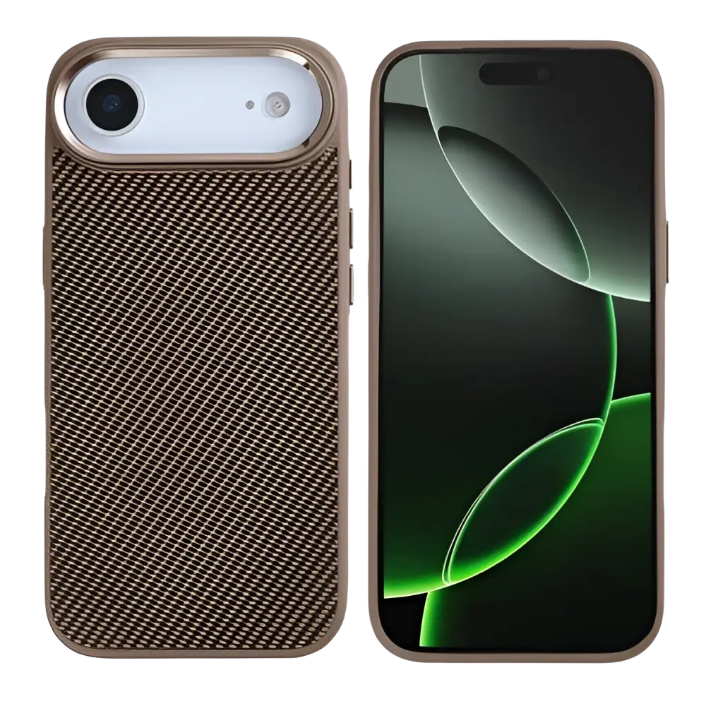 Rixus Mag Carbon met MagSafe – iPhone Air Bruin - Back cover