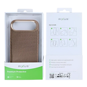 Rixus Mag Carbon met MagSafe – iPhone Air Bruin - Back cover