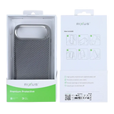 Rixus Mag Carbon met MagSafe – iPhone Air Titanium Grijs - Back cover