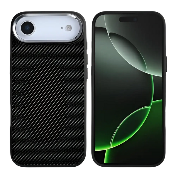 Rixus Mag Carbon met MagSafe – iPhone Air Titanium Zwart - Back cover