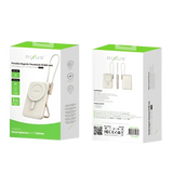 Rixus Magnetische Powerbank 10.000 mAh met ingebouwde USB-C-kabel – Rosé Goud RXPB29
