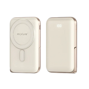 Rixus Magnetische Powerbank 10.000 mAh met standaard – Rosé Goud RXPB37