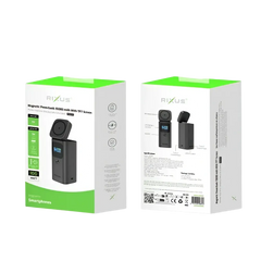 Rixus Magnetische Powerbank 15.000 mAh 100W met TFT-scherm – Donkergrijs – RXPB15