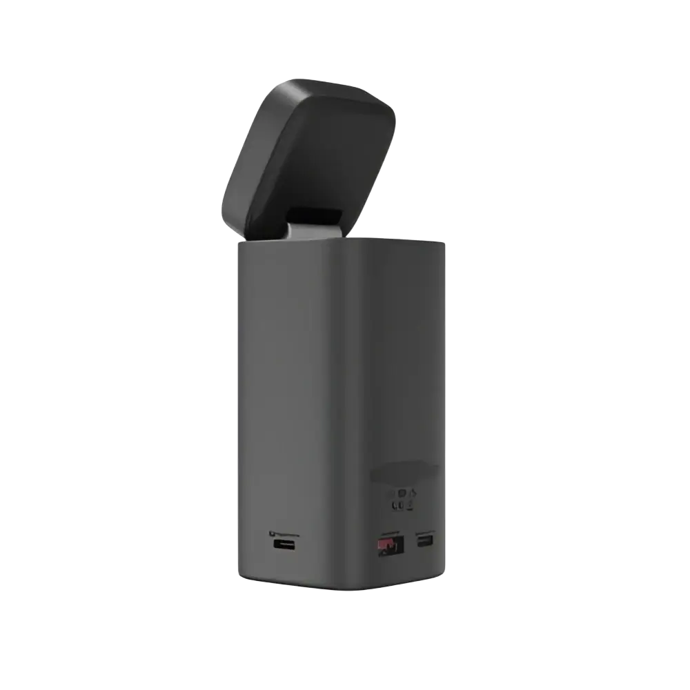Rixus Magnetische Powerbank 15.000 mAh 100W met TFT-scherm – Donkergrijs RXPB15