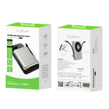 Rixus MagSafe Powerbank 10.000 mAh met ingebouwde kabel – Zilver RXPB76A