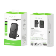 Rixus MagSafe Powerbank 10.000 mAh met uitklapbare standaard – Zwart RXPB71B