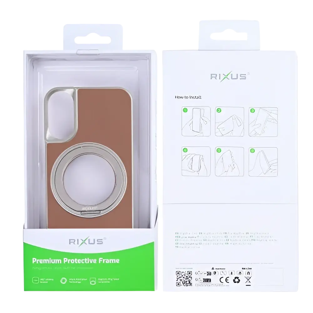 Rixus MagWrap Case – iPhone 17 Bruin - Back cover