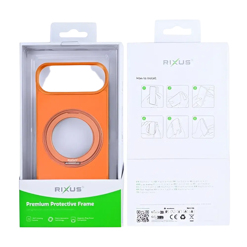 Rixus MagWrap Case – iPhone Air Oranje - Back cover