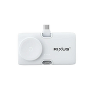 Rixus Mini Click-On 3-in-1 Powerbank 4.500 mAh – Wit RXPB13