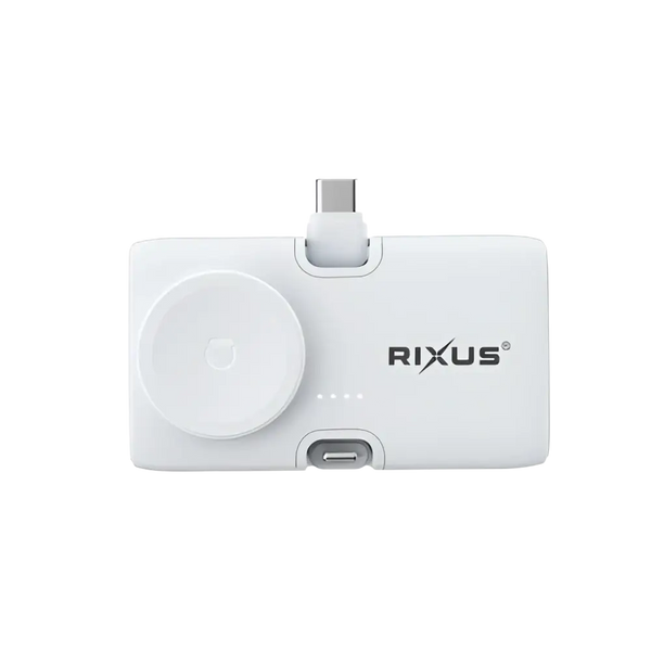 Rixus Mini Click-On 3-in-1 Powerbank 4.500 mAh – Wit RXPB13