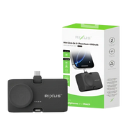 Rixus Mini Click-On 3-in-1 Powerbank 4.500 mAh – Zwart RXPB13B
