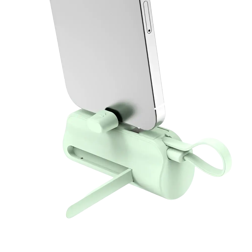 Rixus Mini Click-On Powerbank 5.000 mAh USB-C – Groen RXPB98G