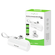 Rixus Mini Click-On Powerbank 5.000 mAh USB-C – Wit RXPB98W