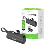 Rixus Mini Click-On Powerbank 5.000 mAh USB-C – Zwart RXPB98B