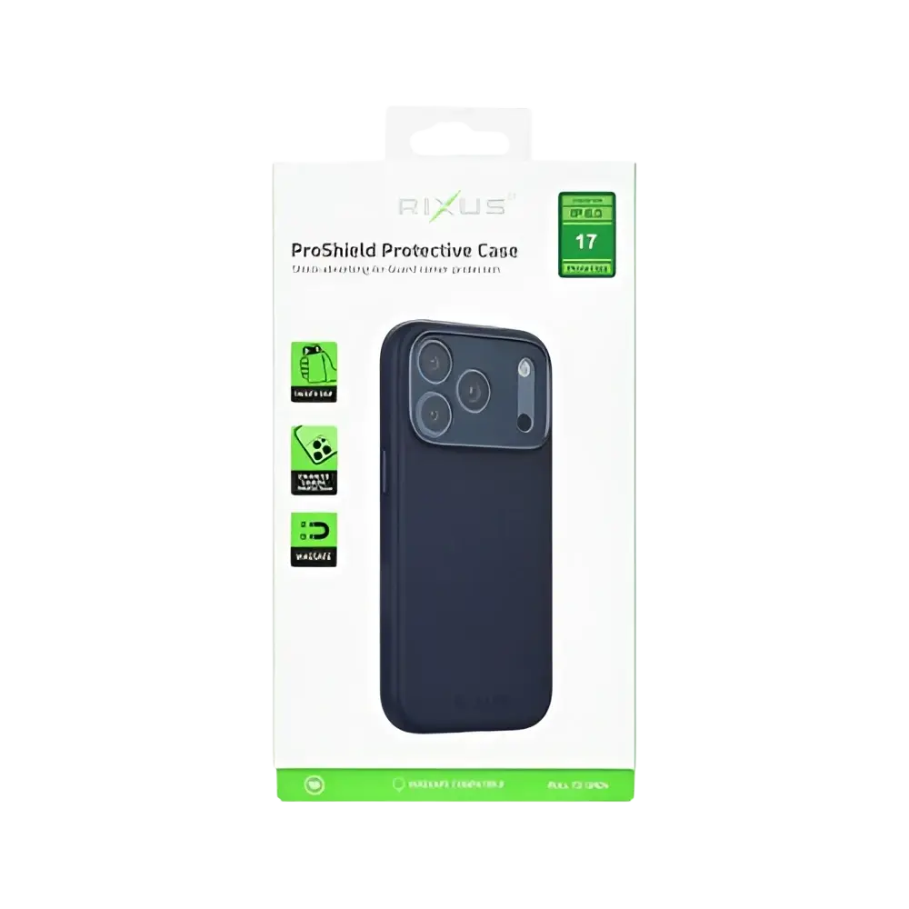 Rixus ProShield Case – iPhone 17 Donkerblauw - Back cover