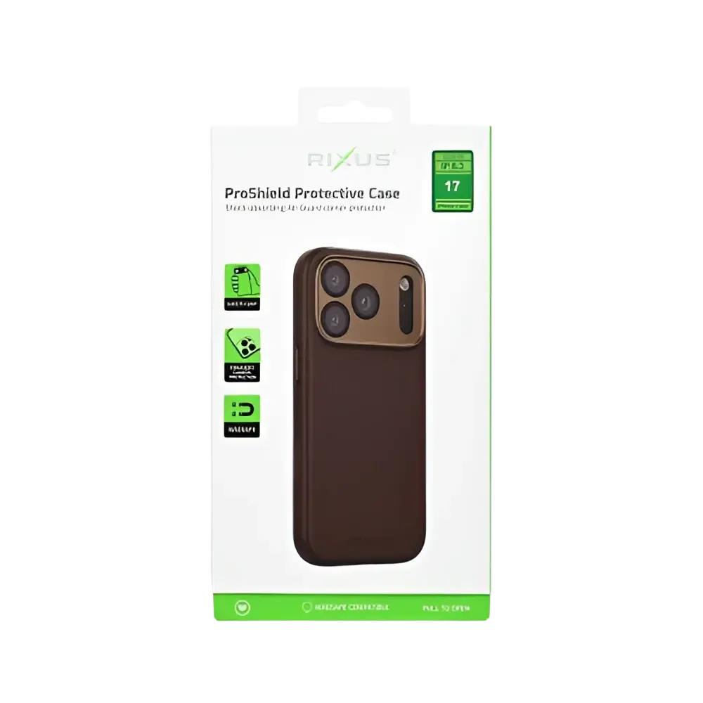 Rixus ProShield Case – iPhone 17 Donkerbruin - Back cover
