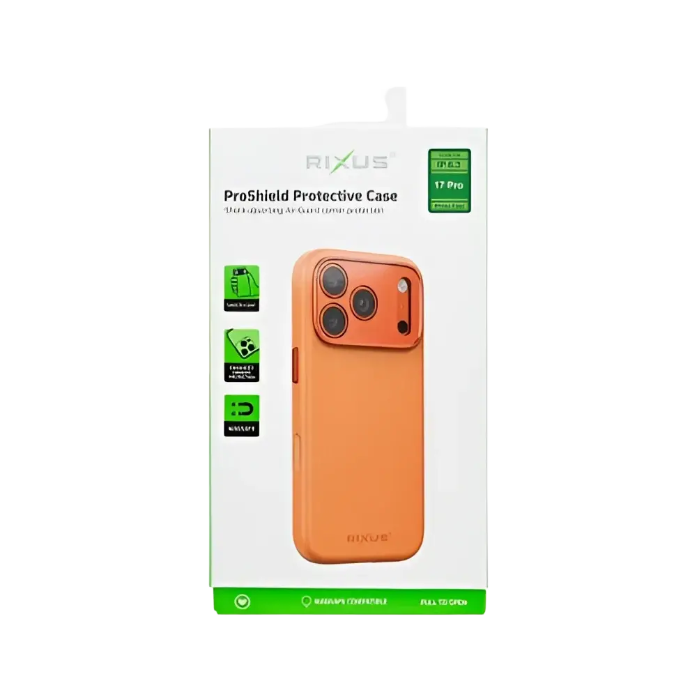 Rixus ProShield Case – iPhone 17 Pro Oranje - Back cover