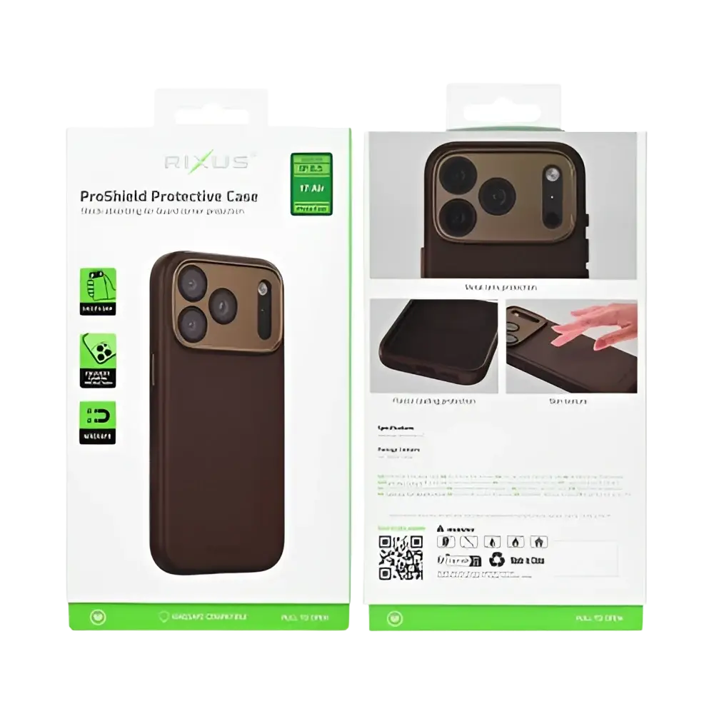Rixus ProShield Case – iPhone Air Donkerbruin - Back cover