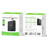 Rixus RX240 GaN Power Adapter met Digitaal Display – 240W Zwart - Oplader