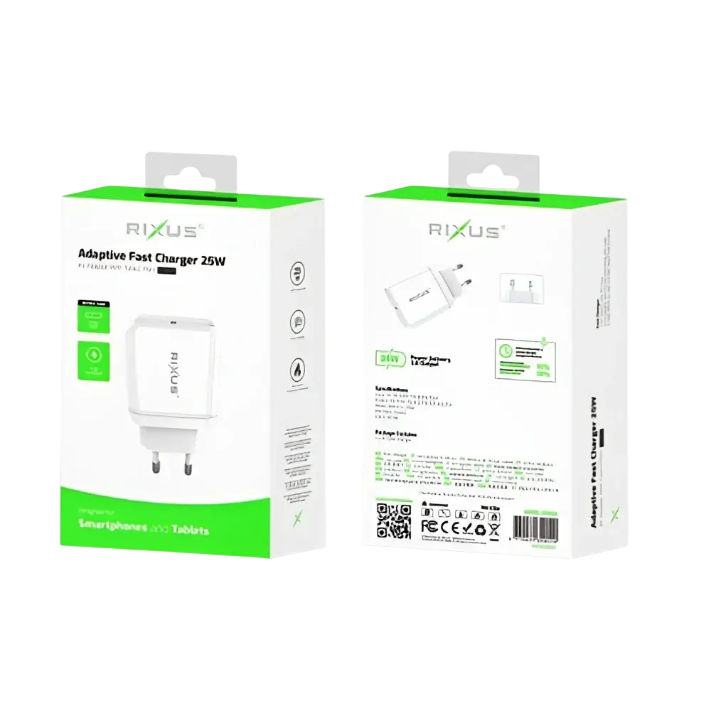 Rixus RX86A Adaptive Fast Charger – 25W - Oplader