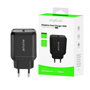 Rixus RX86A Adaptive Fast Charger – 25W - Zwart - Oplader