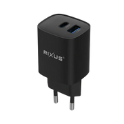 Rixus RX95 Fast Charging Adapter – 30W Zwart - Oplader