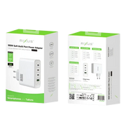 Rixus RXHC100 GaN Power Adapter – 100W Wit - Oplader