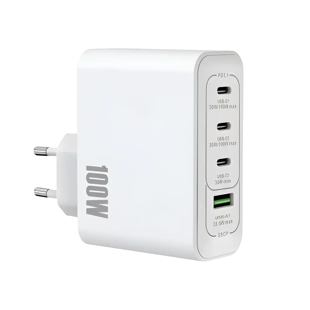 Rixus RXHC100 GaN Power Adapter – 100W Wit - Oplader