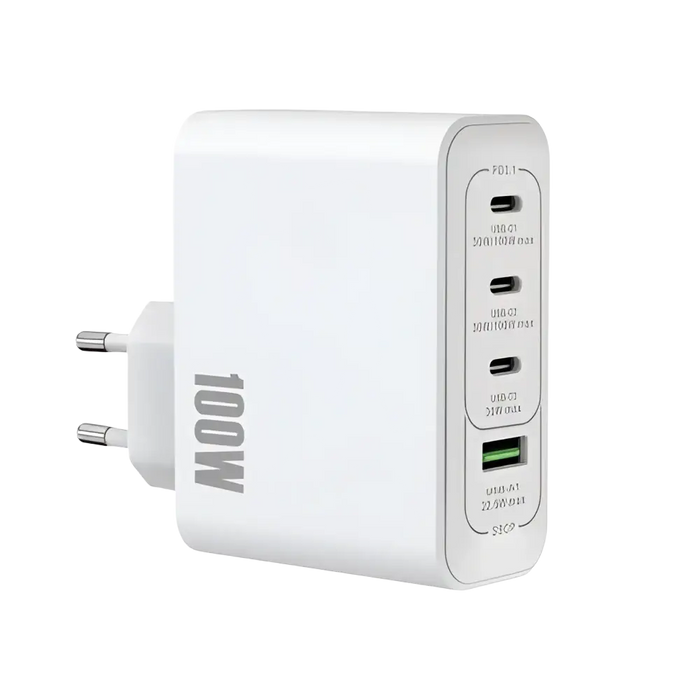 Rixus RXHC100 GaN Power Adapter – 100W – Wit