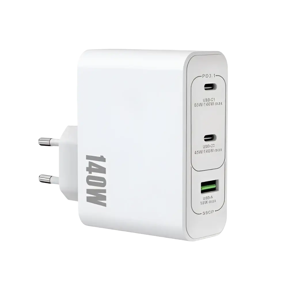 Rixus RXHC140 GaN Power Adapter – 140W Wit - Oplader