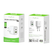 Rixus RXHC20 USB-C & USB-A Power Adapter – 20W Wit - Oplader