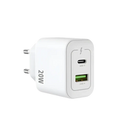 Rixus RXHC20 USB-C & USB-A Power Adapter – 20W Wit - Oplader