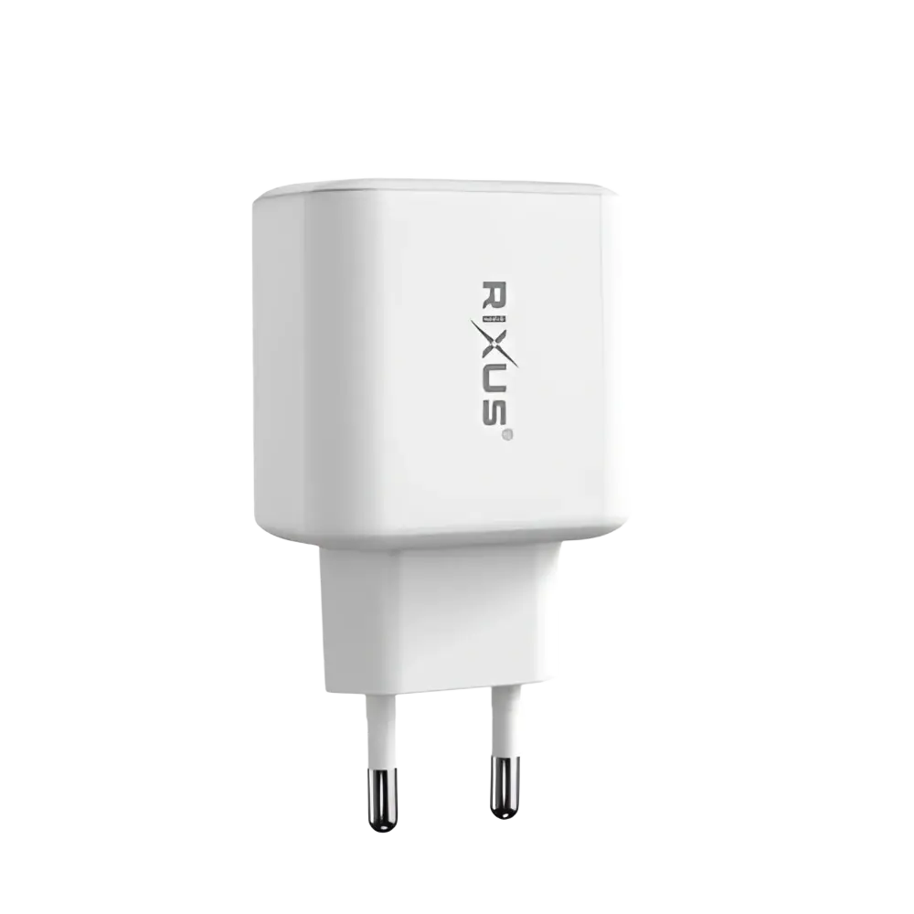 Rixus RXHC20 USB-C & USB-A Power Adapter – 20W Wit - Oplader