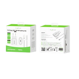Rixus RXHC20L Fast Charger met USB-C naar Lightning Kabel 1.8m – 20W Wit - Bundel Oplader