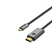 Rixus RXHU15 USB-C naar HDMI kabel 4K 1,8 meter Space Gray