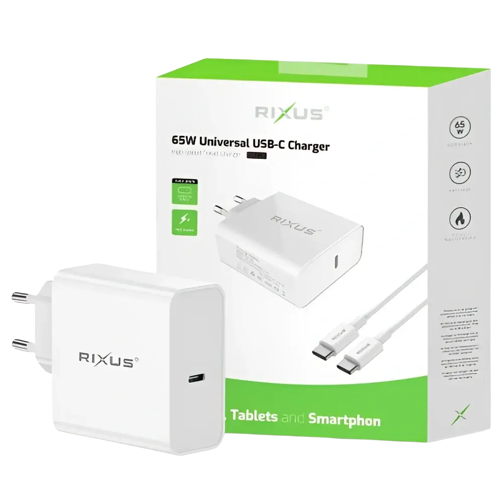 Rixus RXLC26 Universal USB-C Charger – Wit - Oplader