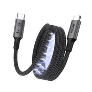 Rixus RXUC03 magnetische USB-C kabel easy roll up