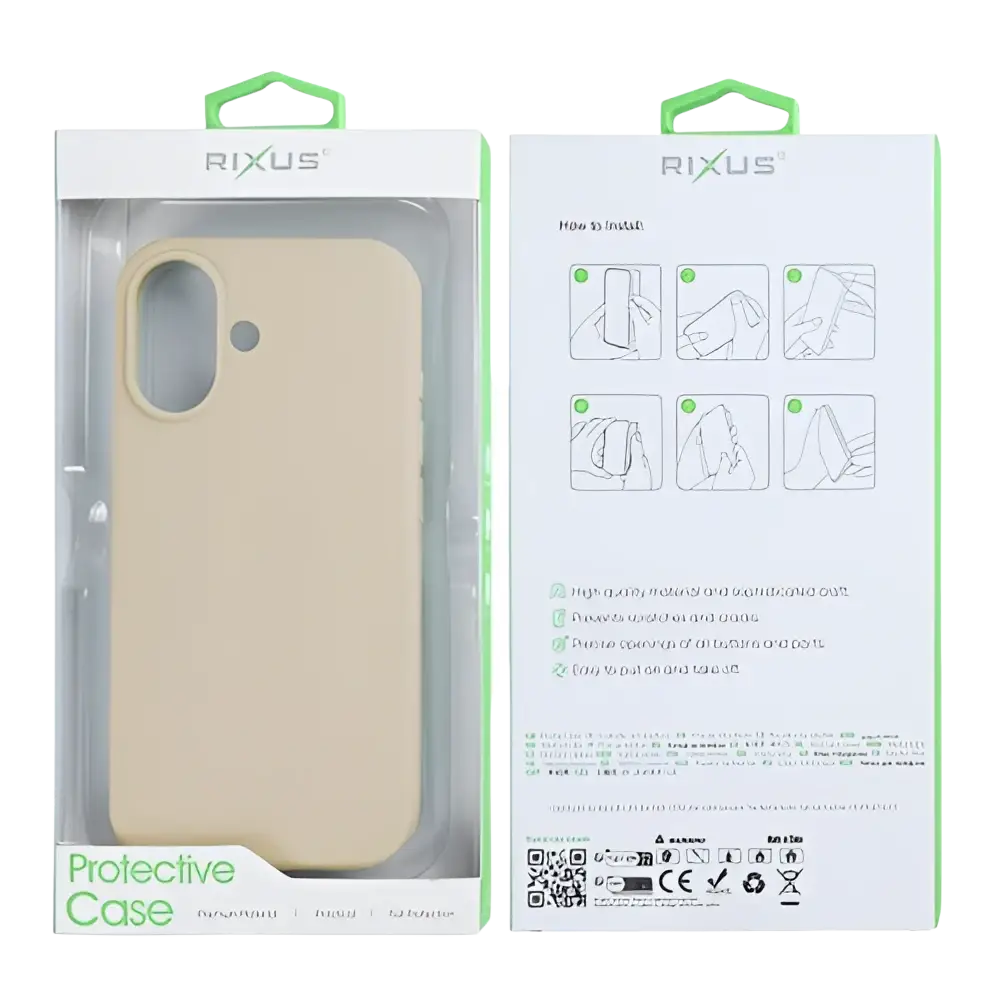 Rixus Soft TPU Case – iPhone 17 Goud - Back cover / softcase
