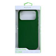 Rixus Soft TPU Case – iPhone 17 Pro Donkergroen - Back cover