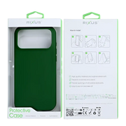 Rixus Soft TPU Case – iPhone 17 Pro Donkergroen - Back cover