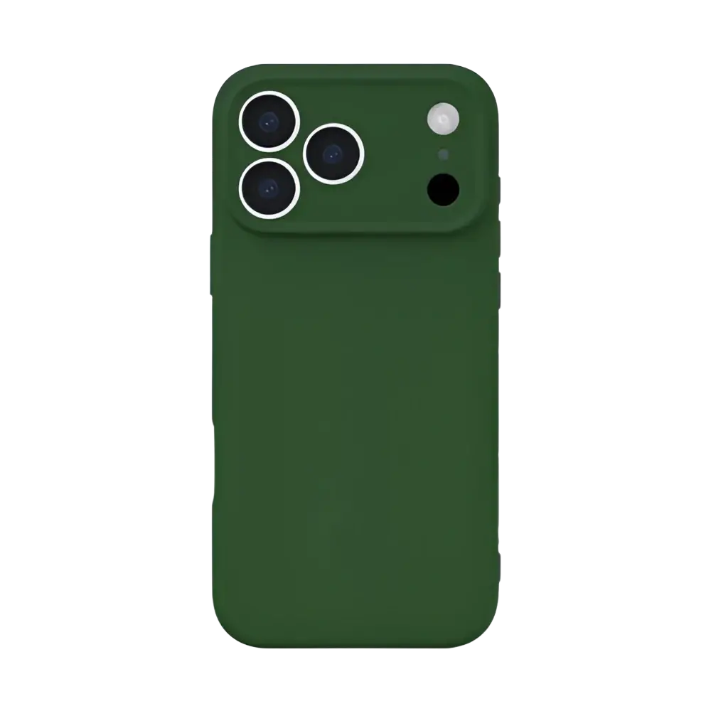 Rixus Soft TPU Case – iPhone 17 Pro Donkergroen - Back cover