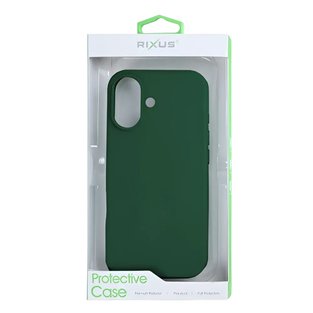 Rixus Soft TPU Case met MagSafe – iPhone 17 Donkergroen - Back cover / softcase