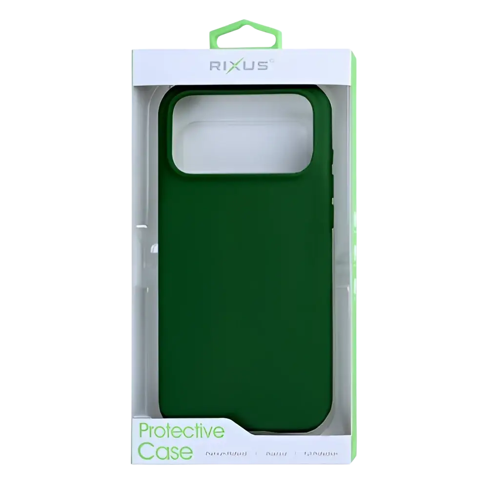 Rixus Soft TPU Case met MagSafe – iPhone 17 Pro Donkergroen - Back cover