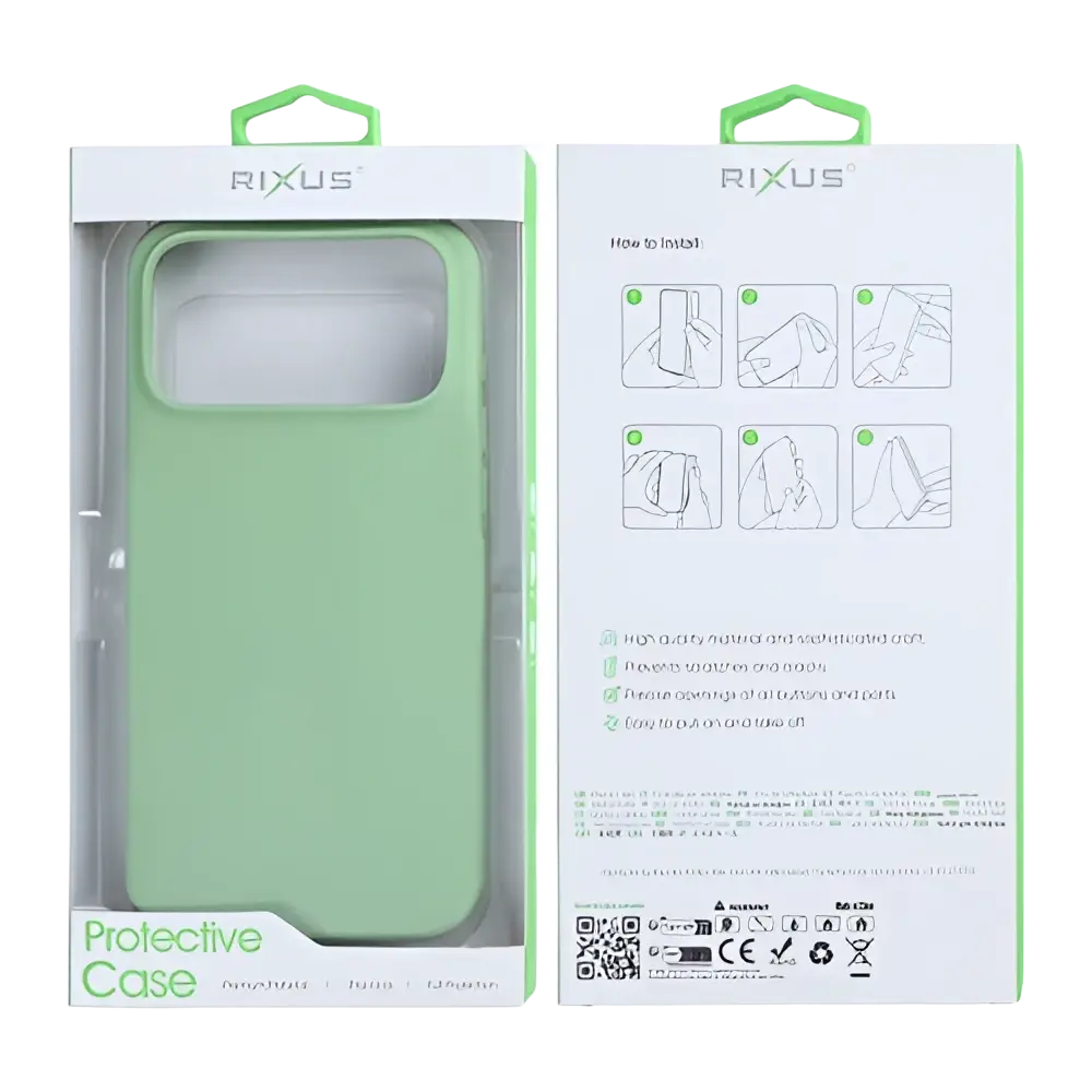Rixus Soft TPU Case met MagSafe – iPhone 17 Pro Matcha - Back cover
