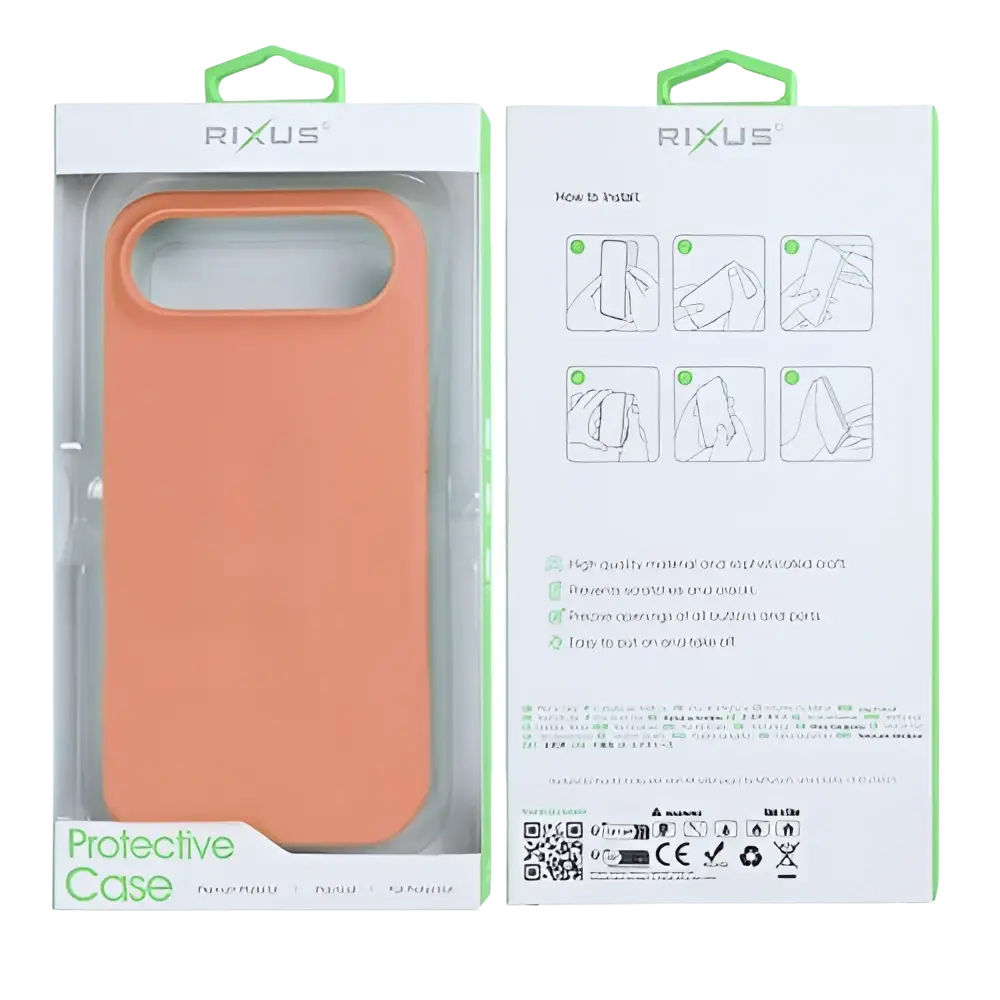 Rixus Soft TPU Case met MagSafe – iPhone Air Roze - Back cover