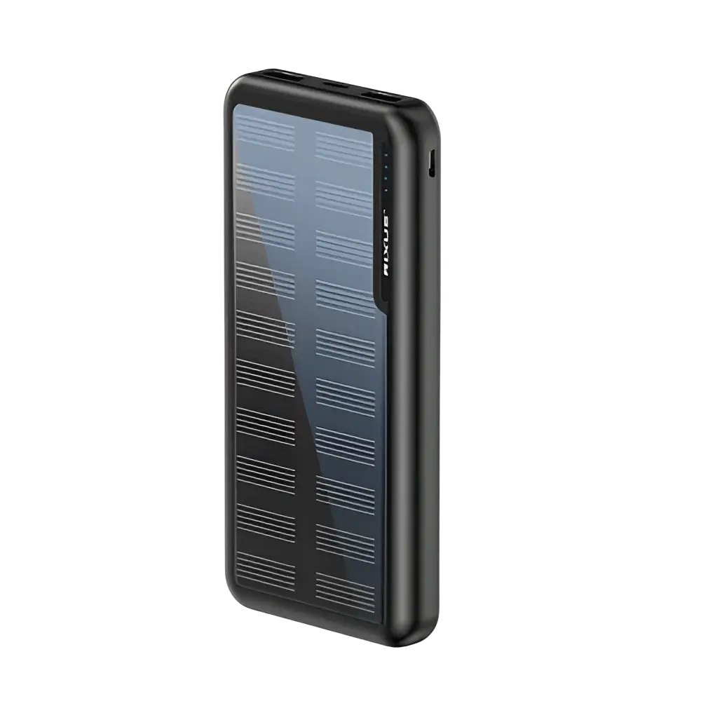Rixus Solar Powerbank 10.000 mAh – Zwart RXPB45